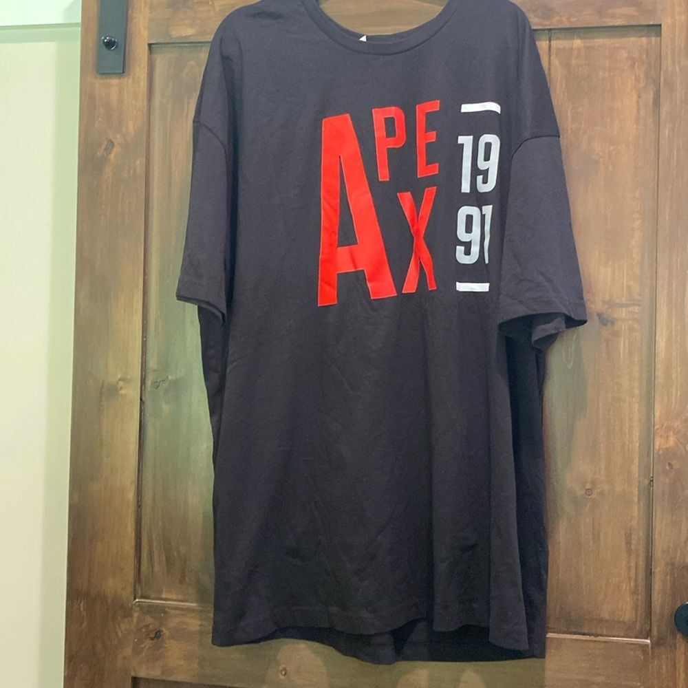 E274 (103A) NWOT Apex Unisex Size 3X Black T-shirt Graphic
